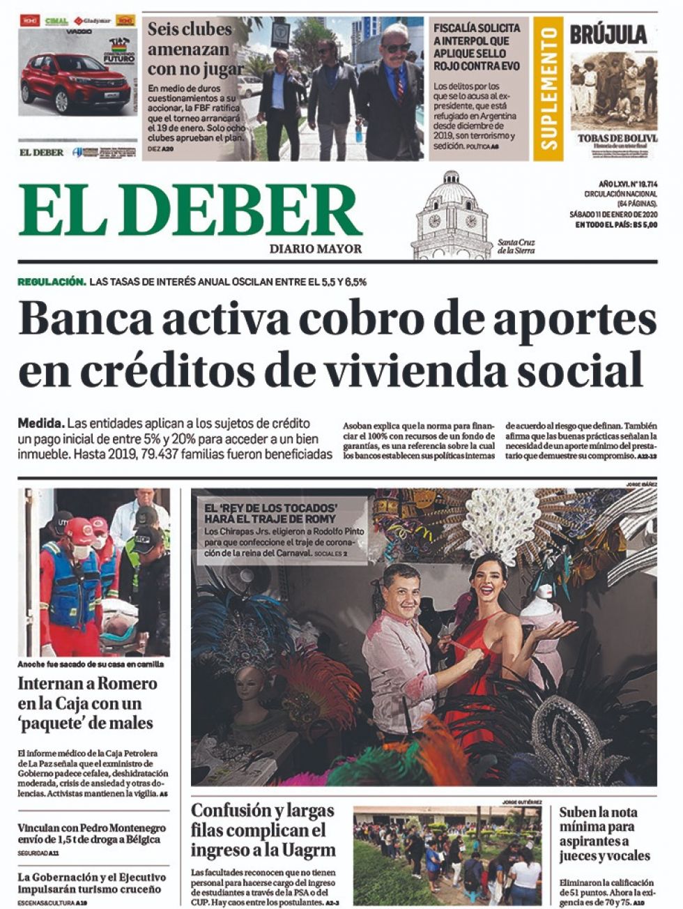 El Deber, Santa Cruz.