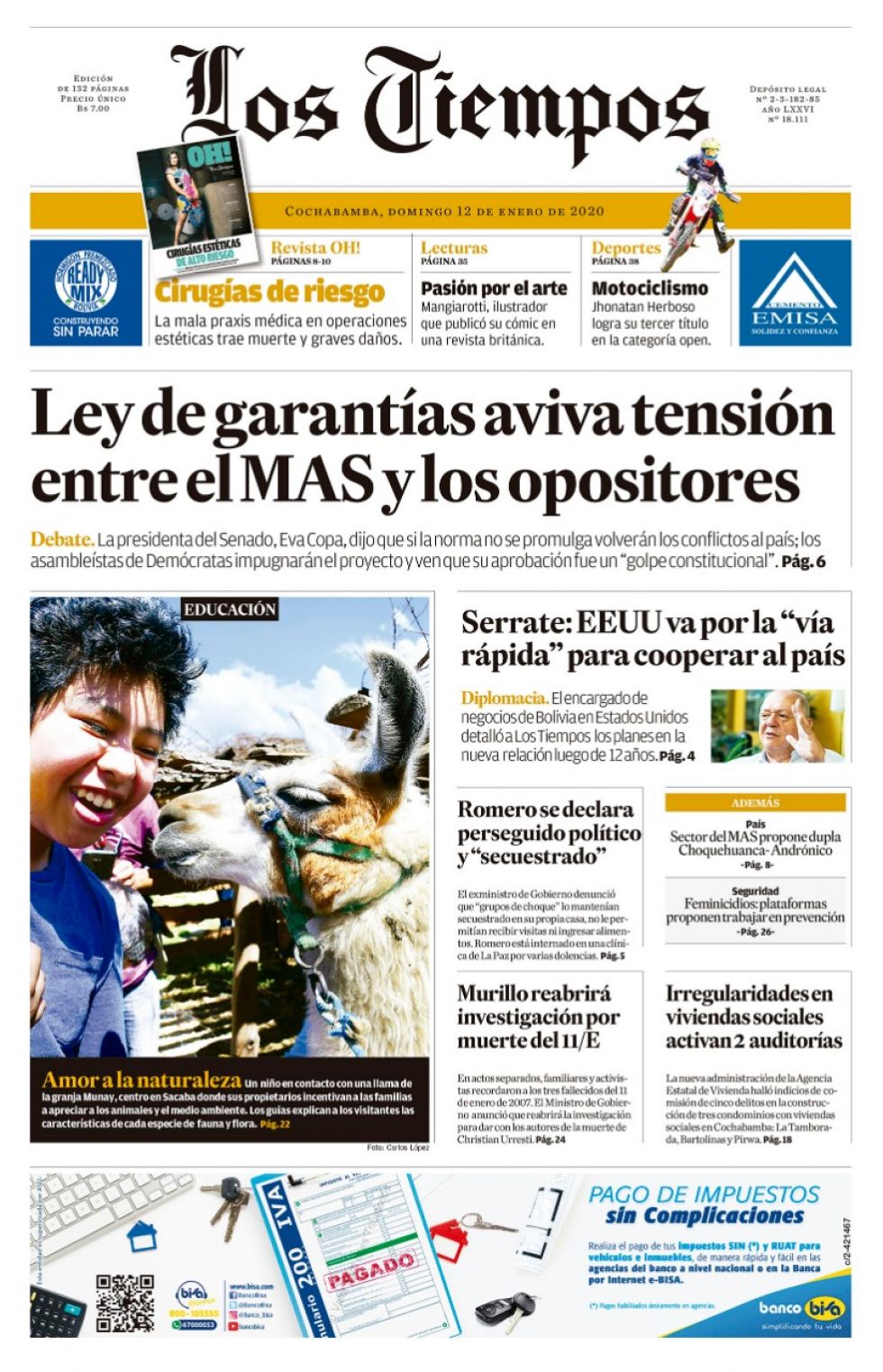 Los Tiempos, Cochabamba.