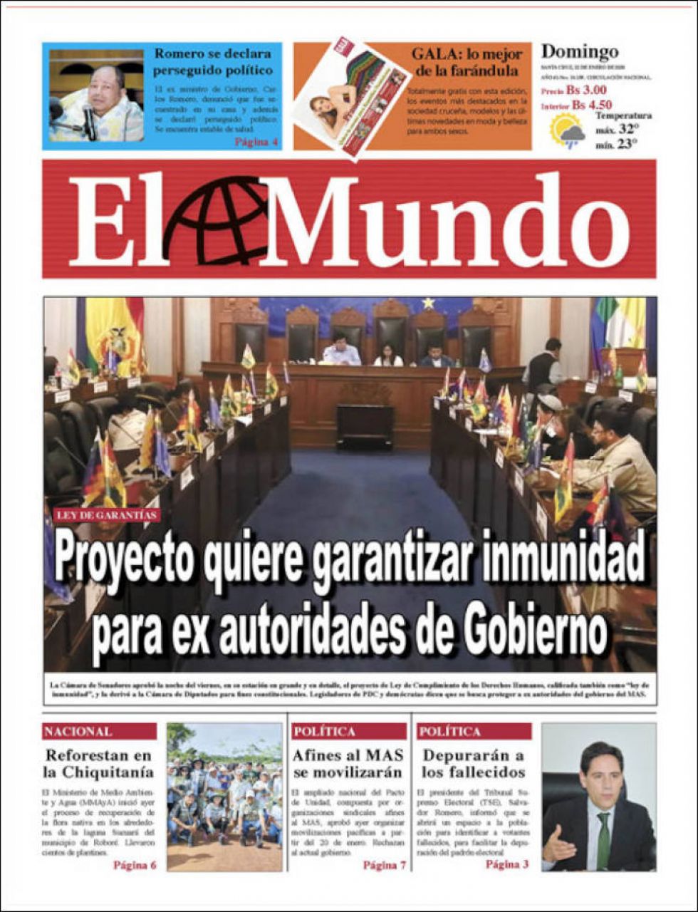 El Mundo, Santa Cruz.