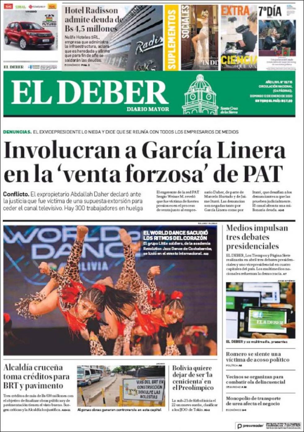 El Deber, Santa Cruz.