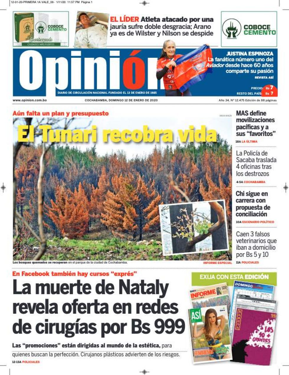 Opinión, Cochabamba.