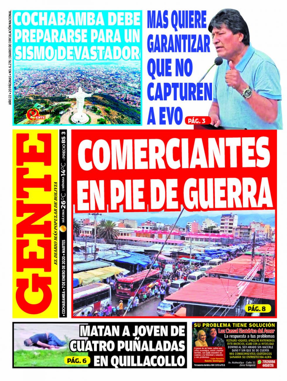 Gente, Cochabamba.