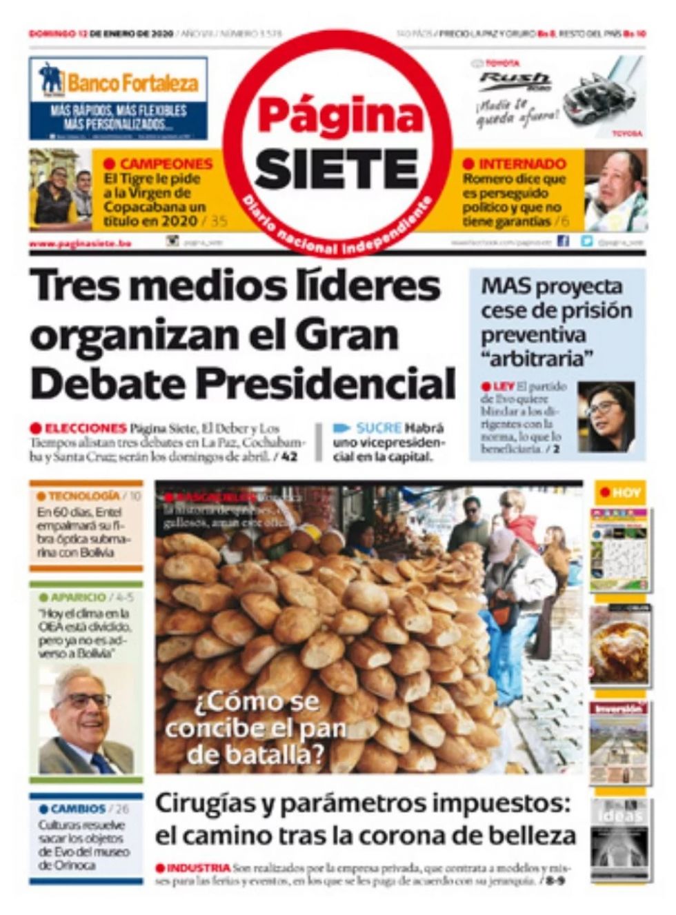 Página Siete, La Paz.