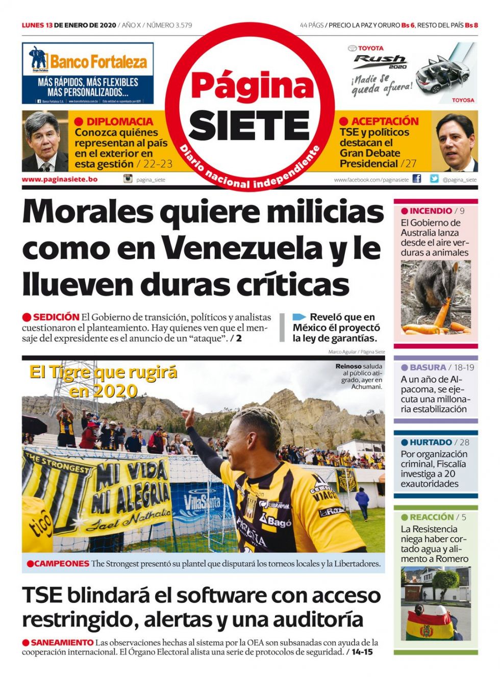 Página Siete, La Paz.