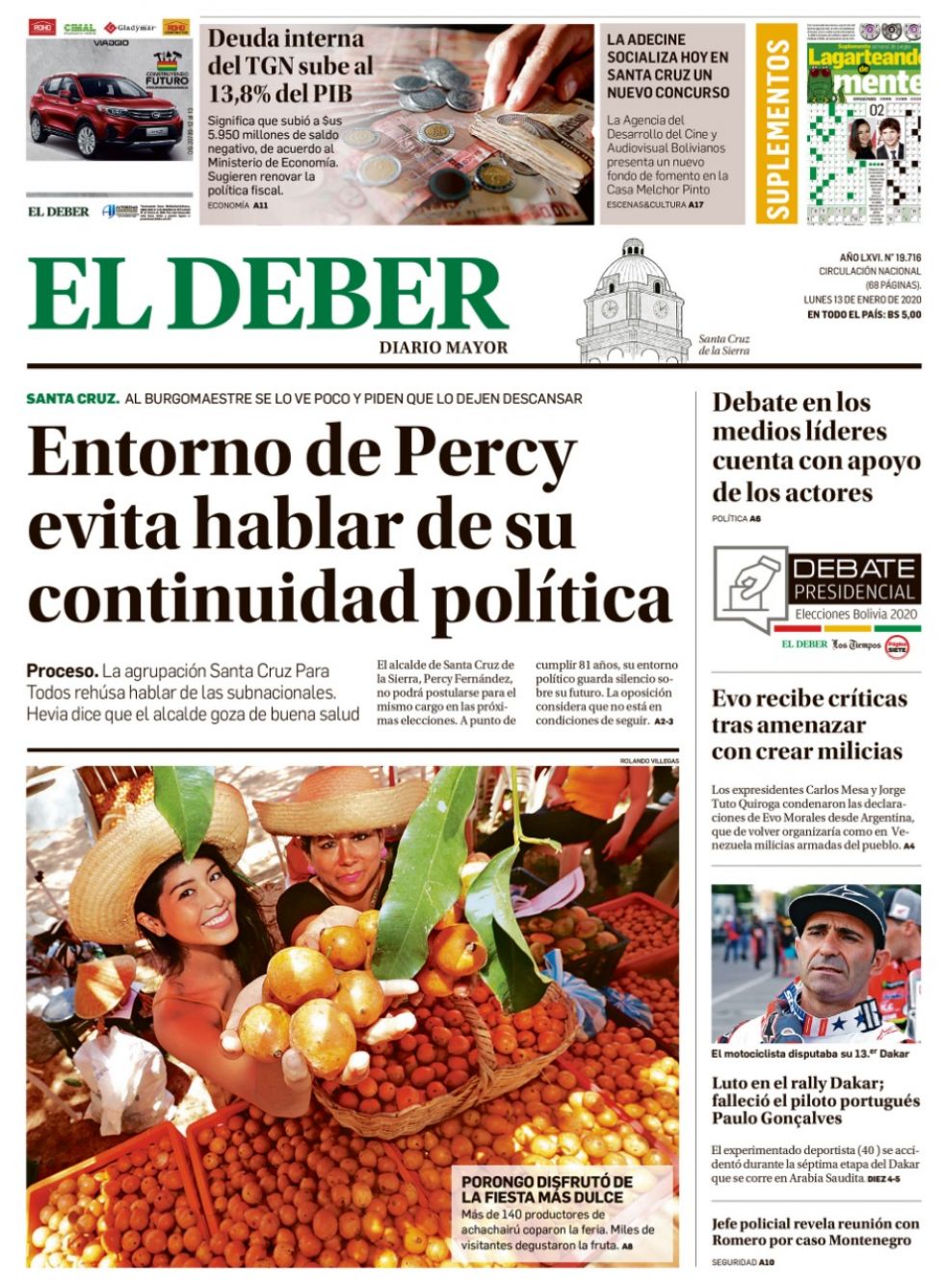 El Deber, Santa Cruz.