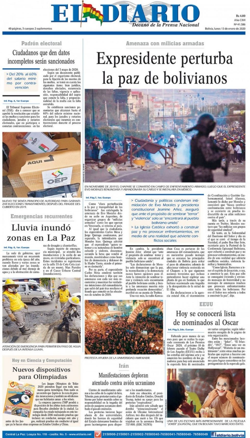 El Diario, La Paz.