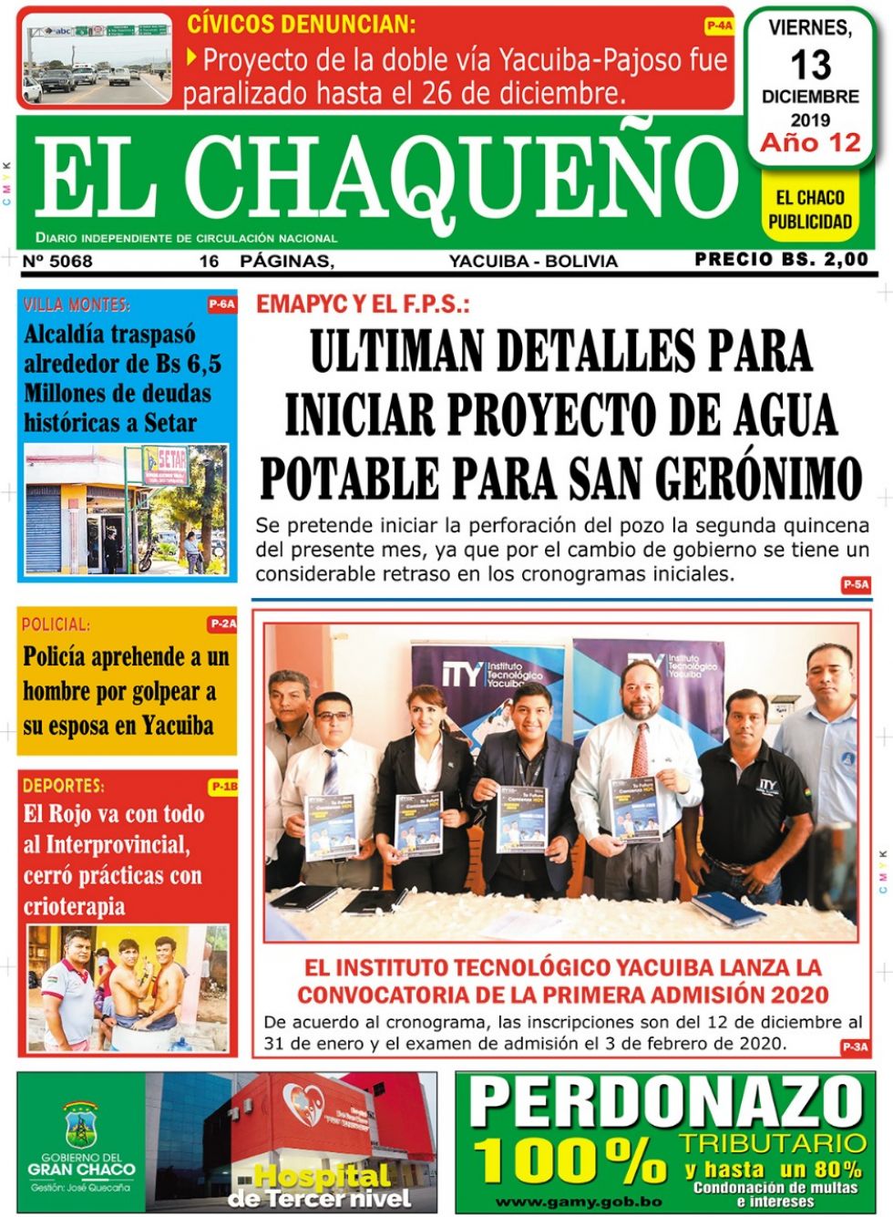 El Chaqueño, Tarija.