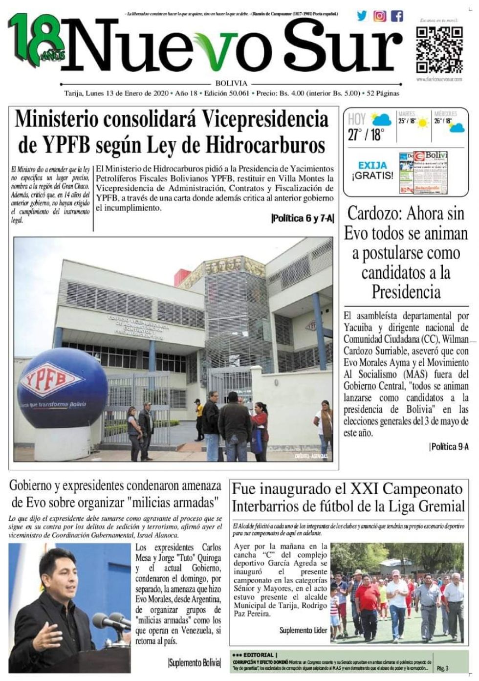 Nuevo Sur, Tarija.