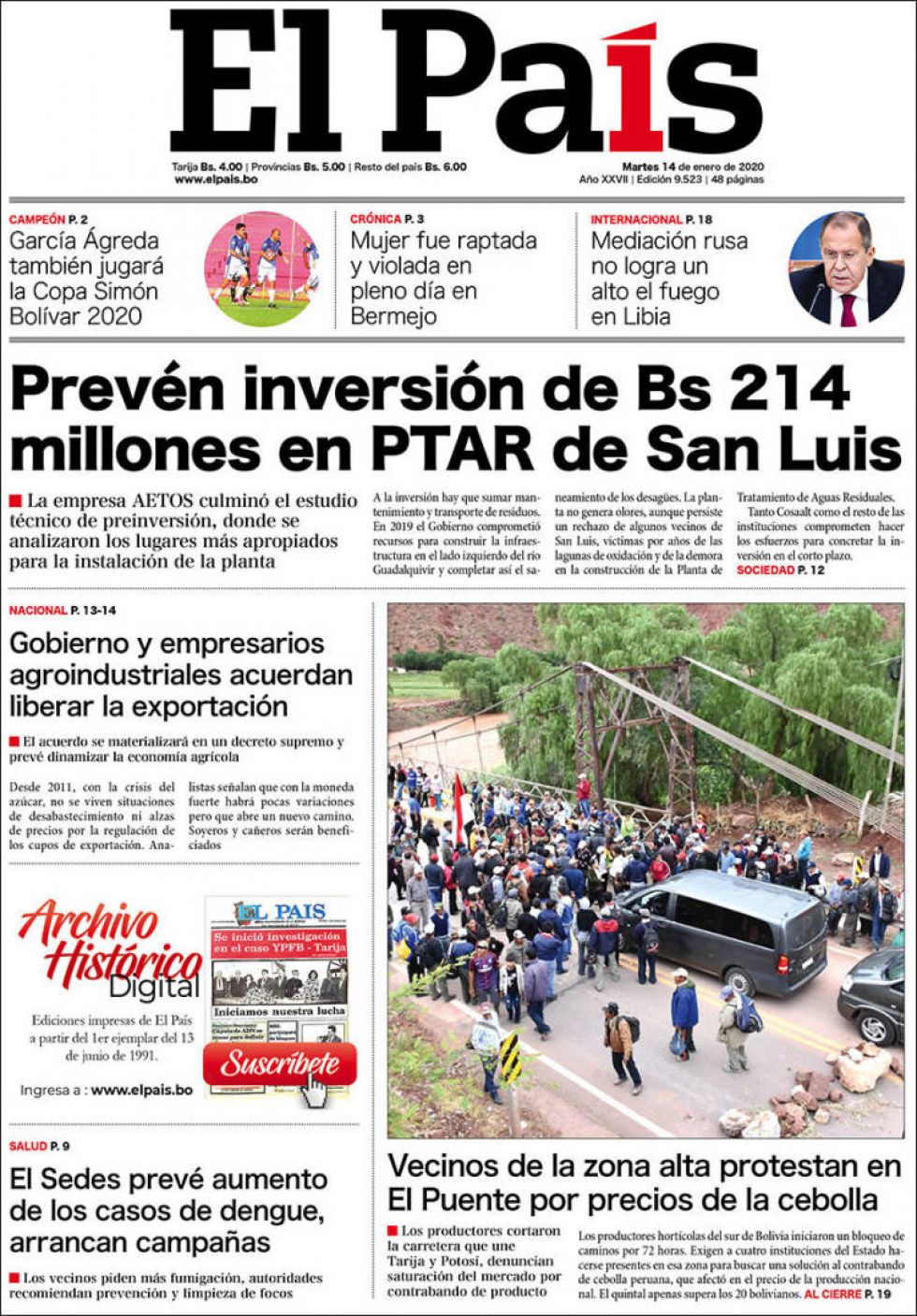 El País, Tarija.