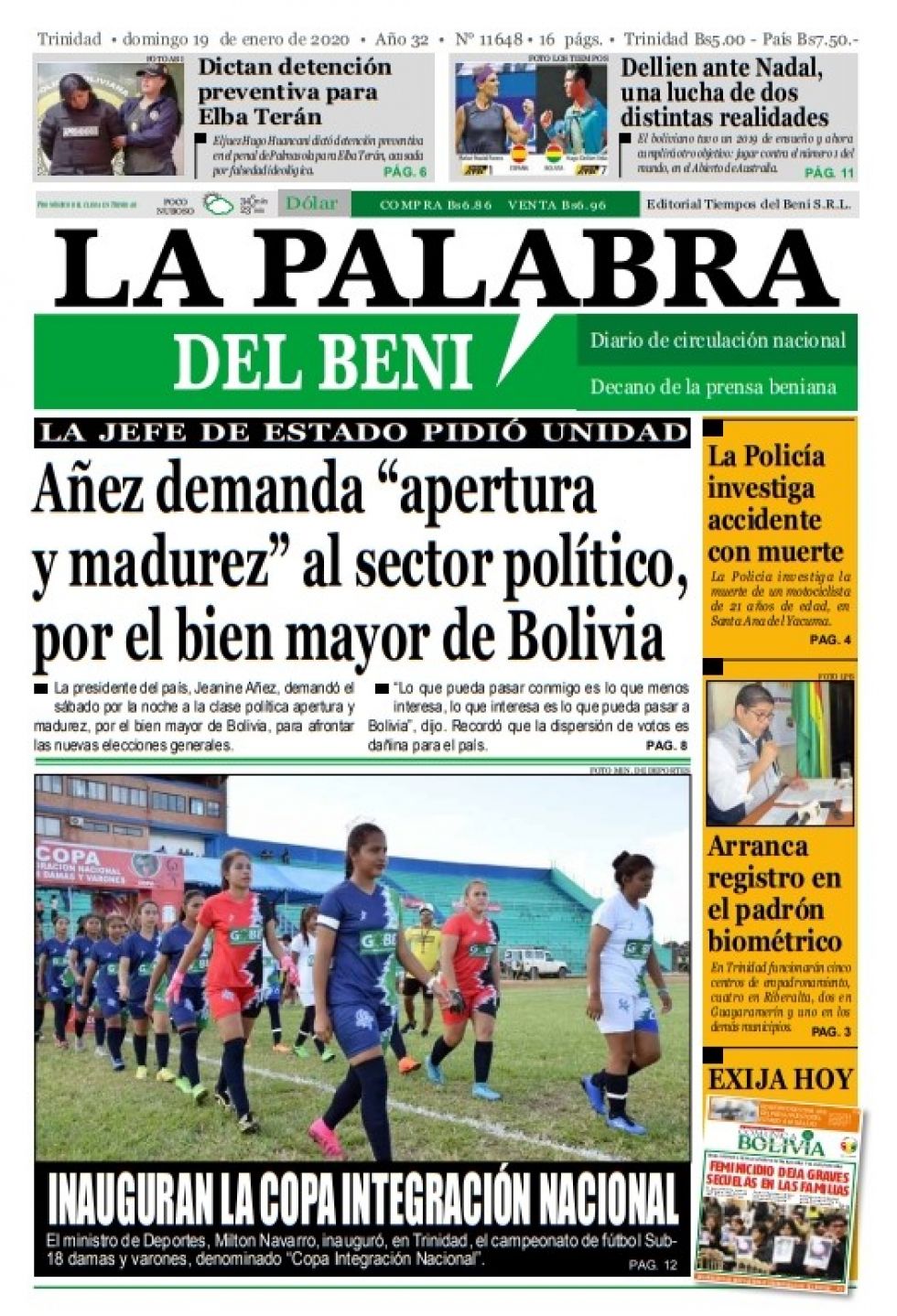 La Palabra del Beni.