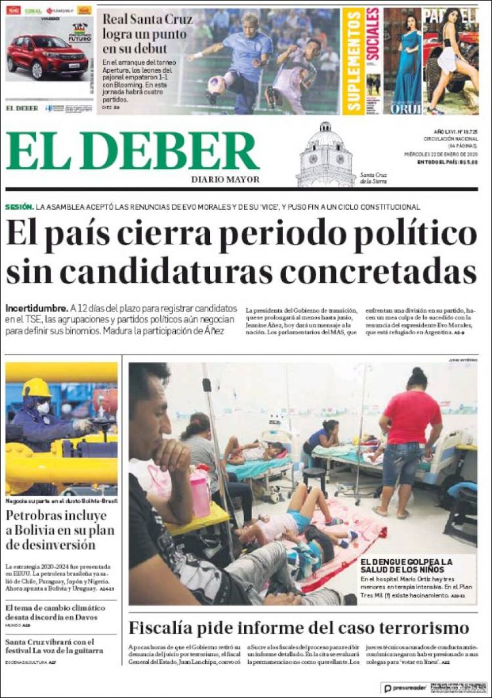 El Deber, Santa Cruz.