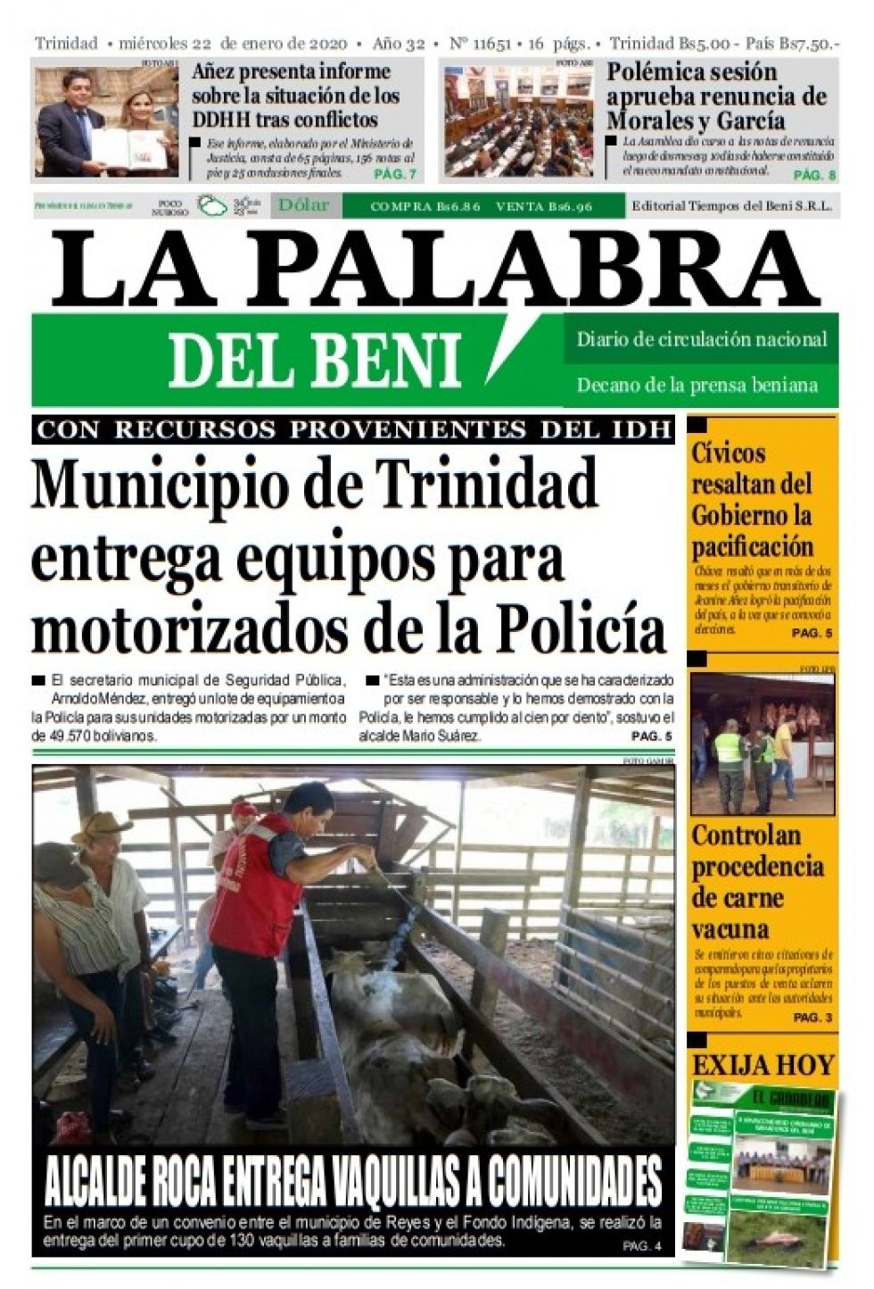 La Palabra del Beni.