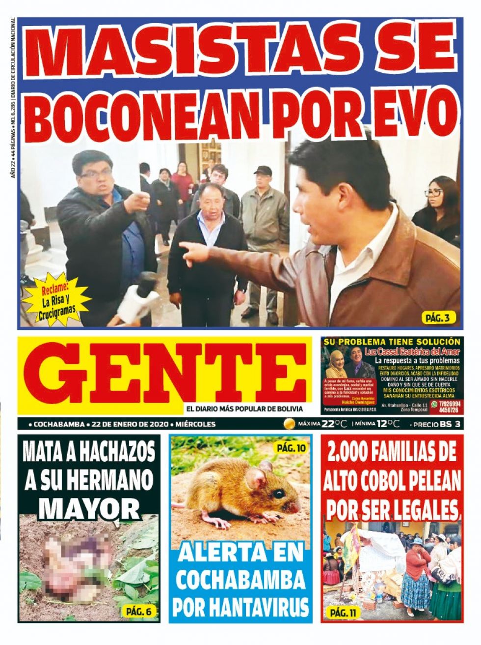 Gente, Cochabamba.