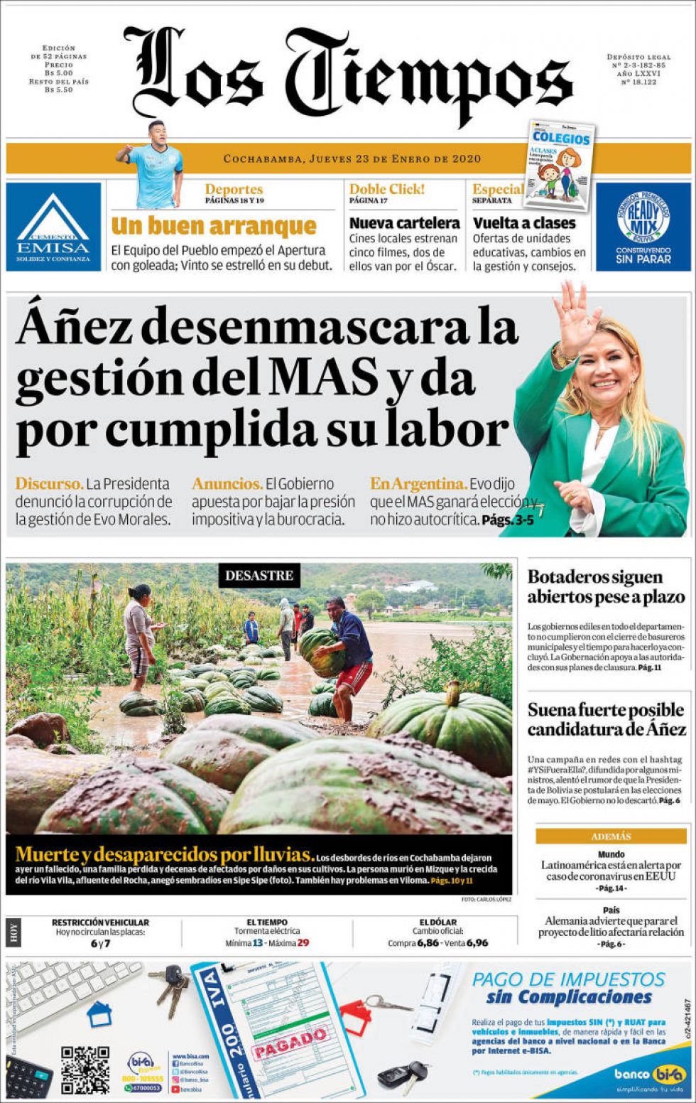 Los Tiempos, Cochabamba.