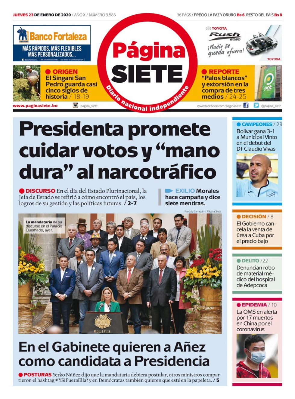 Página Siete, La Paz.