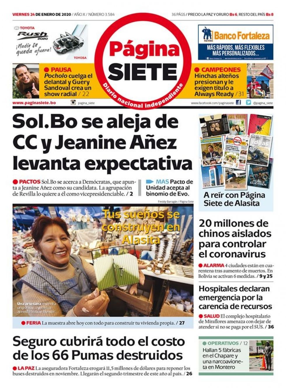 Página Siete, La Paz.