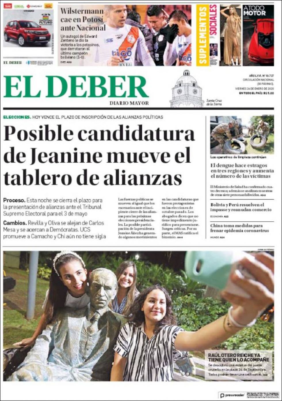 El Deber, Santa Cruz.