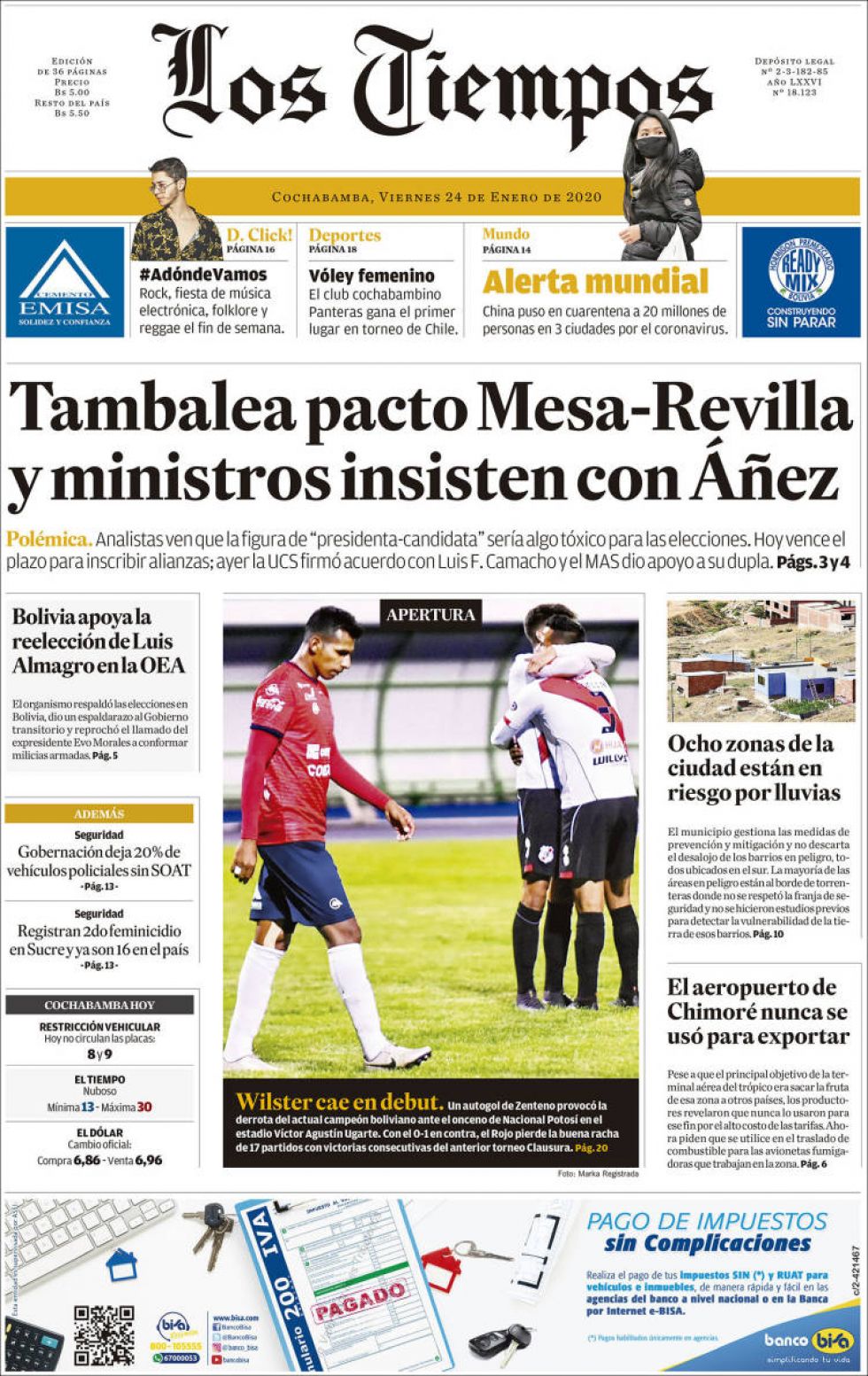 Los Tiempos, Cochabamba.