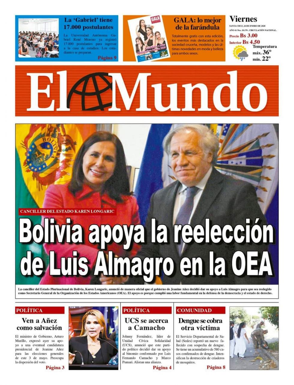 El Mundo, Santa Cruz.