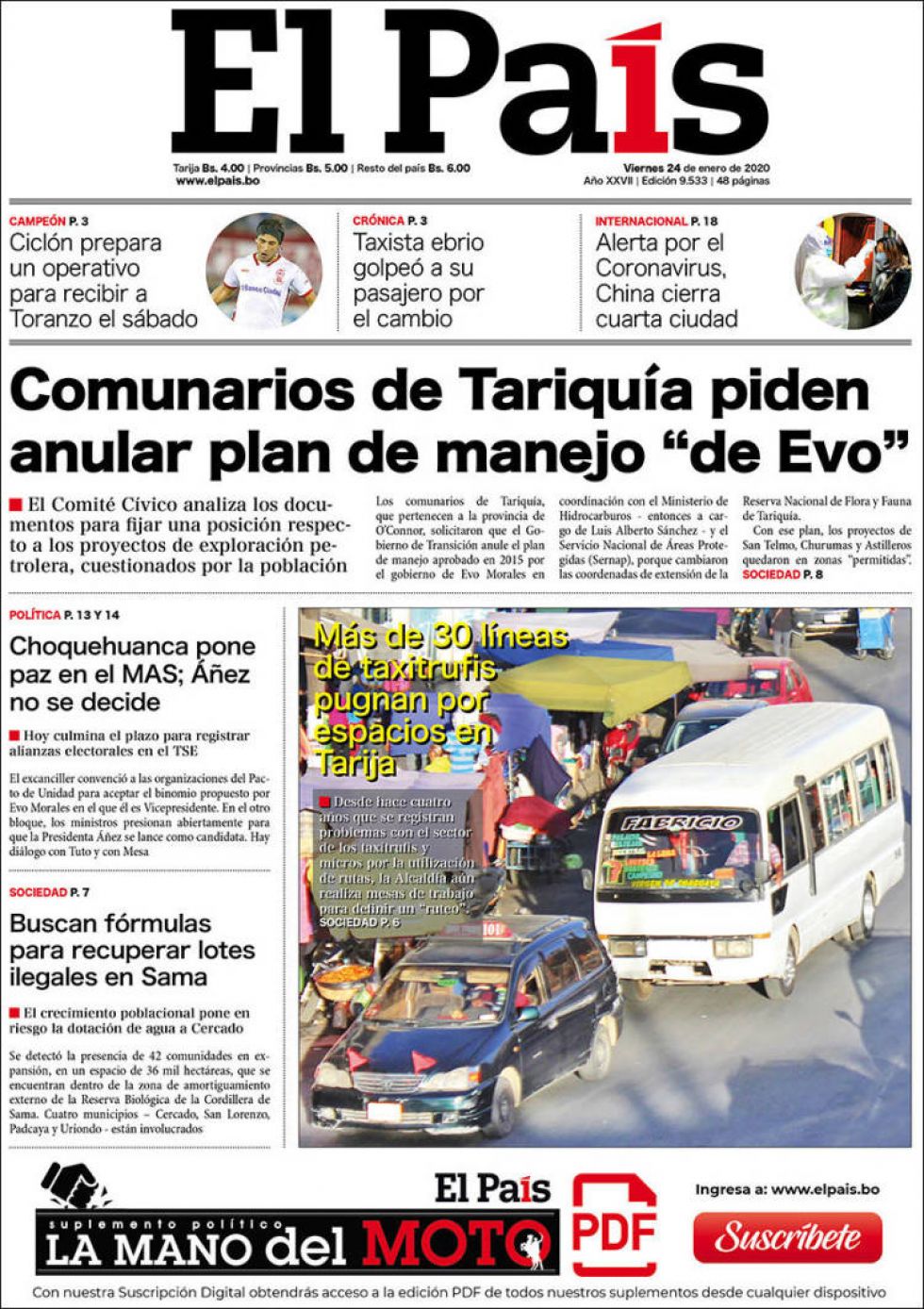 El País, Tarija.