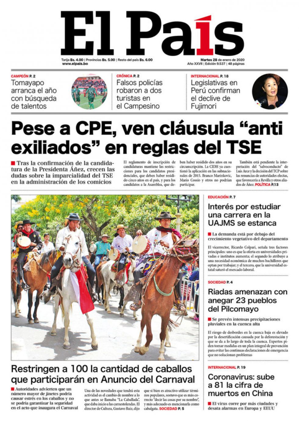 El País, Tarija.