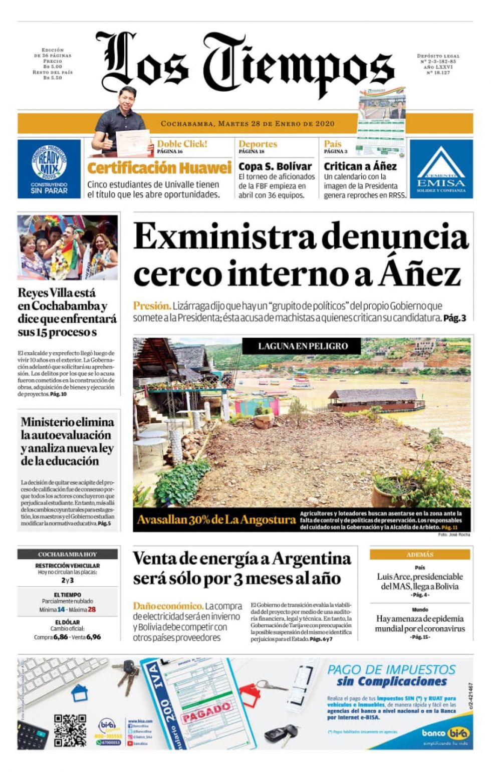 Los Tiempos, Cochabamba.