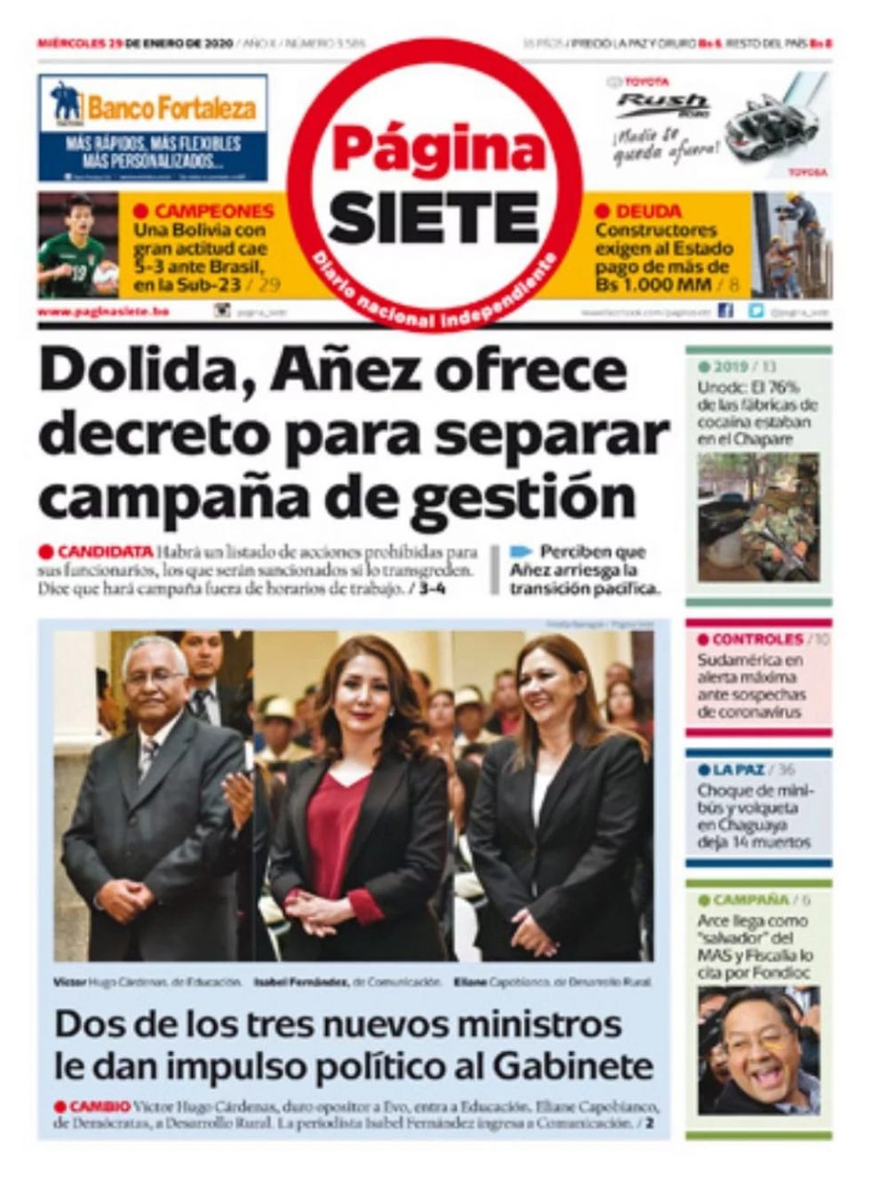 Página Siete, La Paz.