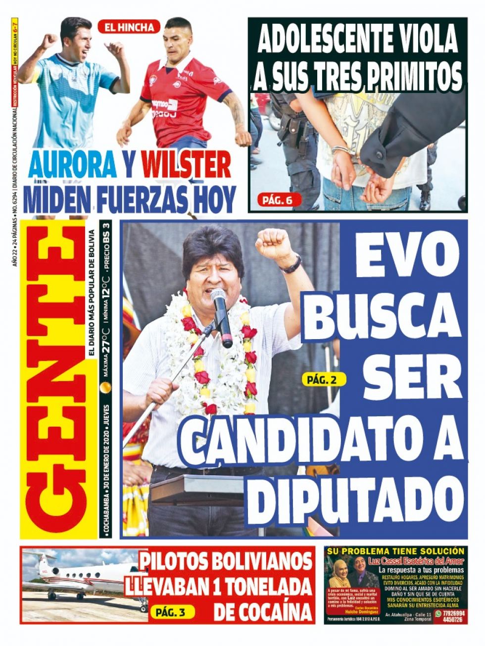 Gente, Cochabamba.