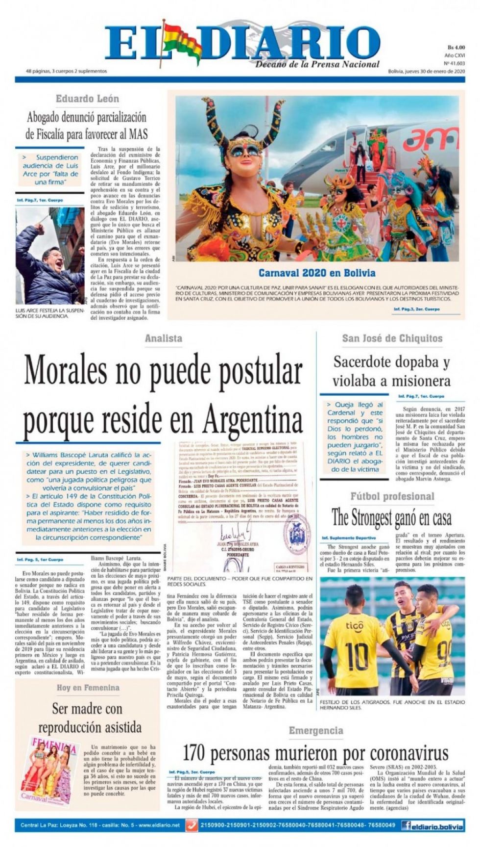 El Diario, La Paz.
