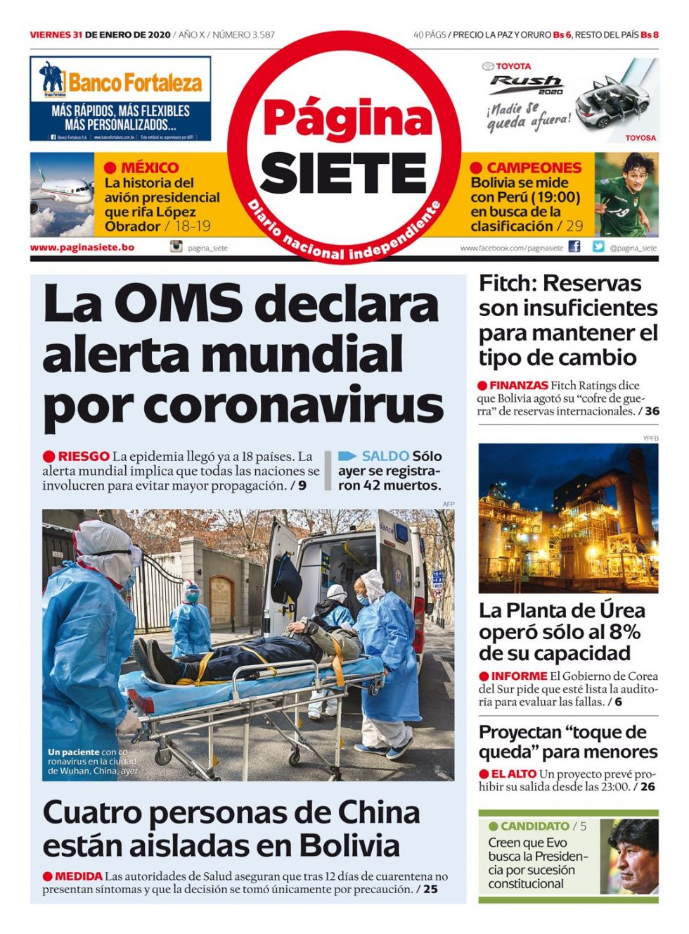 Página Siete, La Paz.
