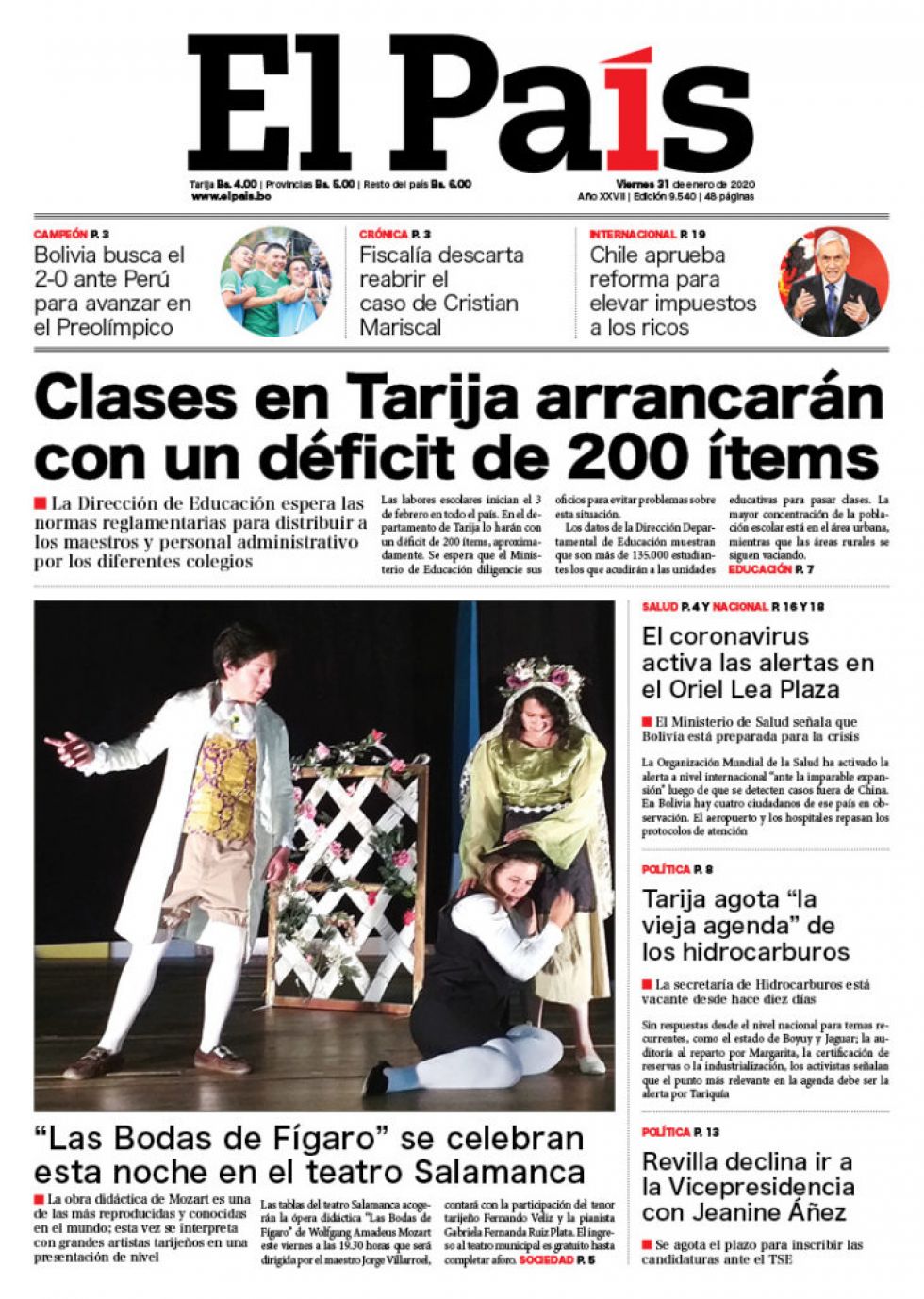 El País, Tarija.