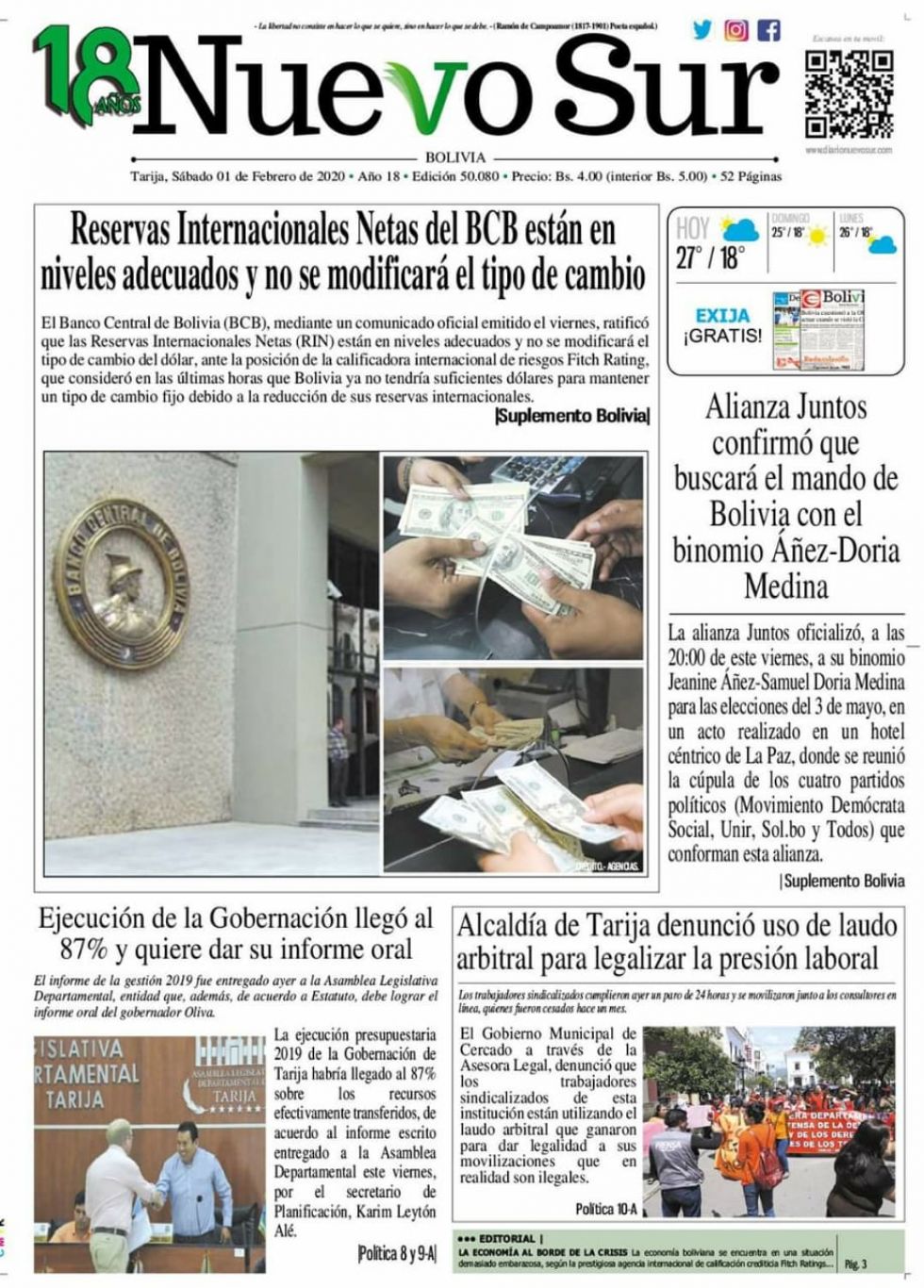 Nuevo Sur, Tarija.