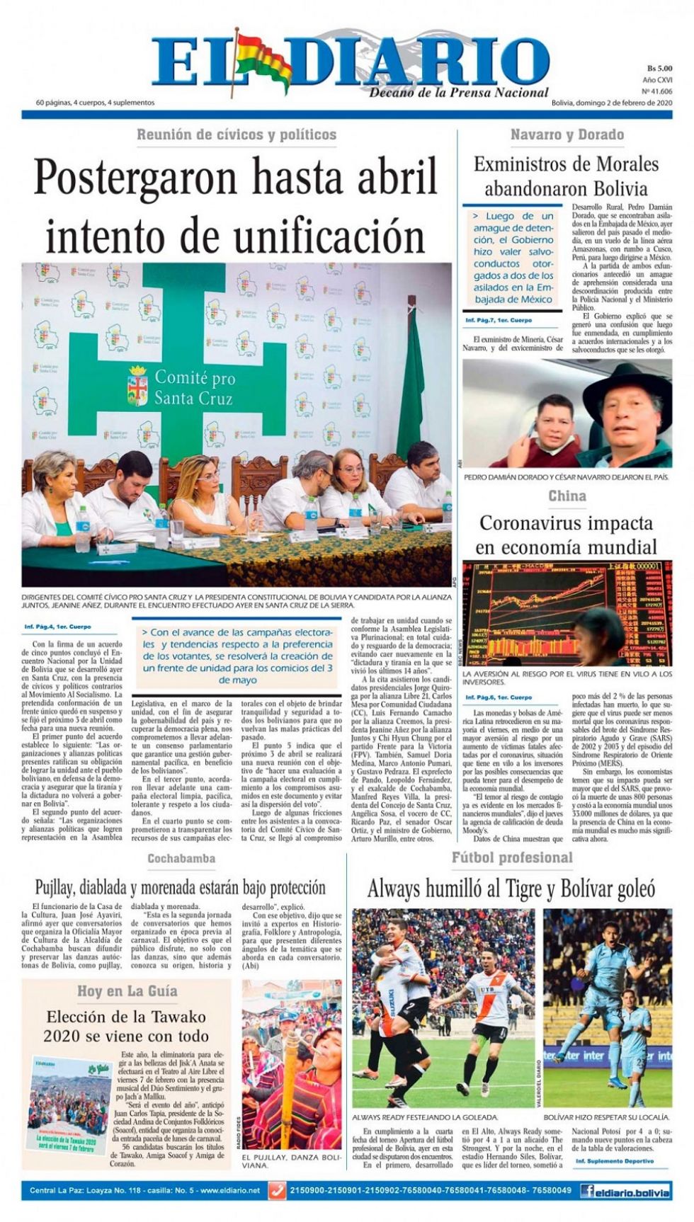 El Diario, La Paz.