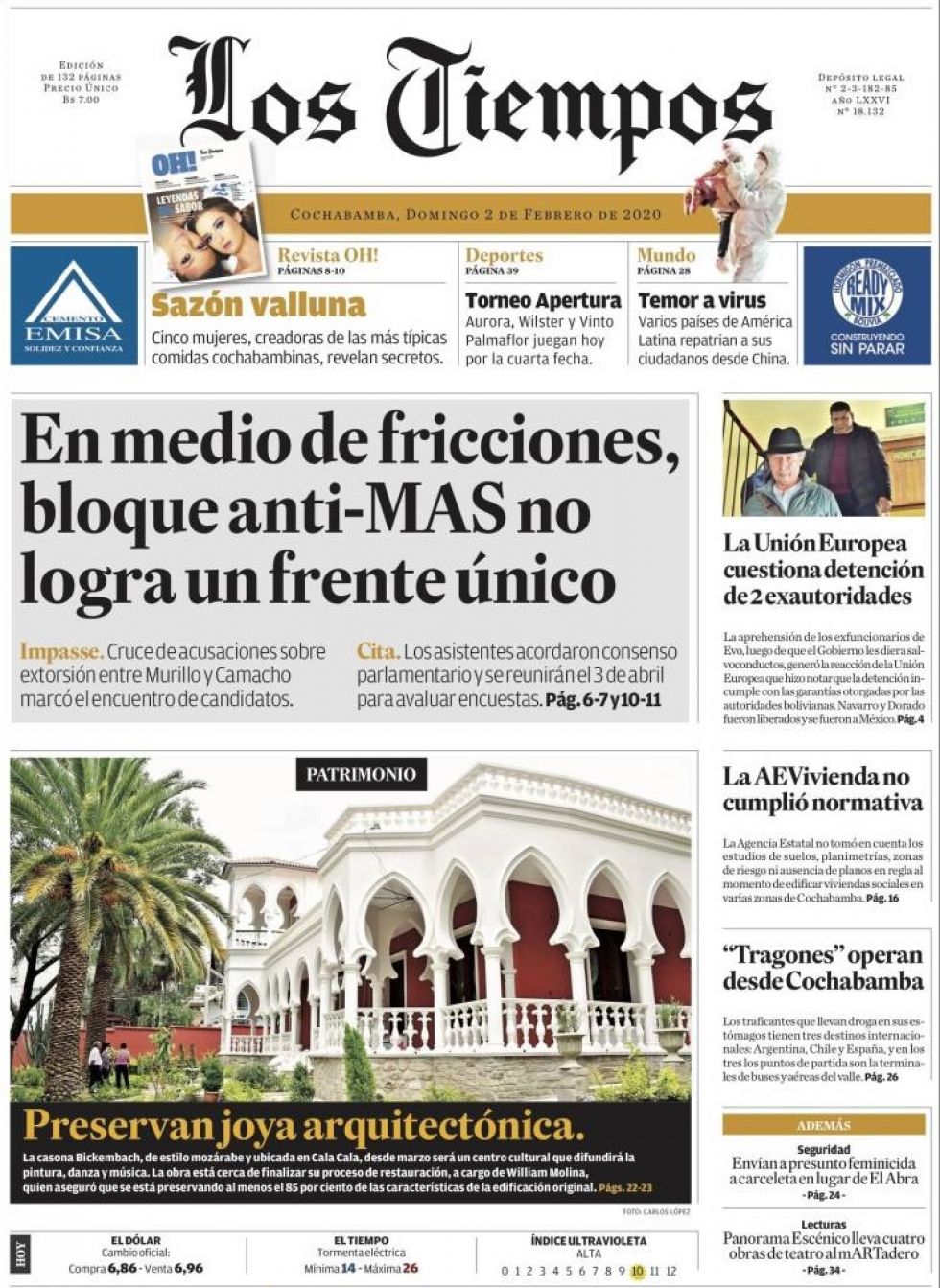 Los Tiempos, Cochabamba.