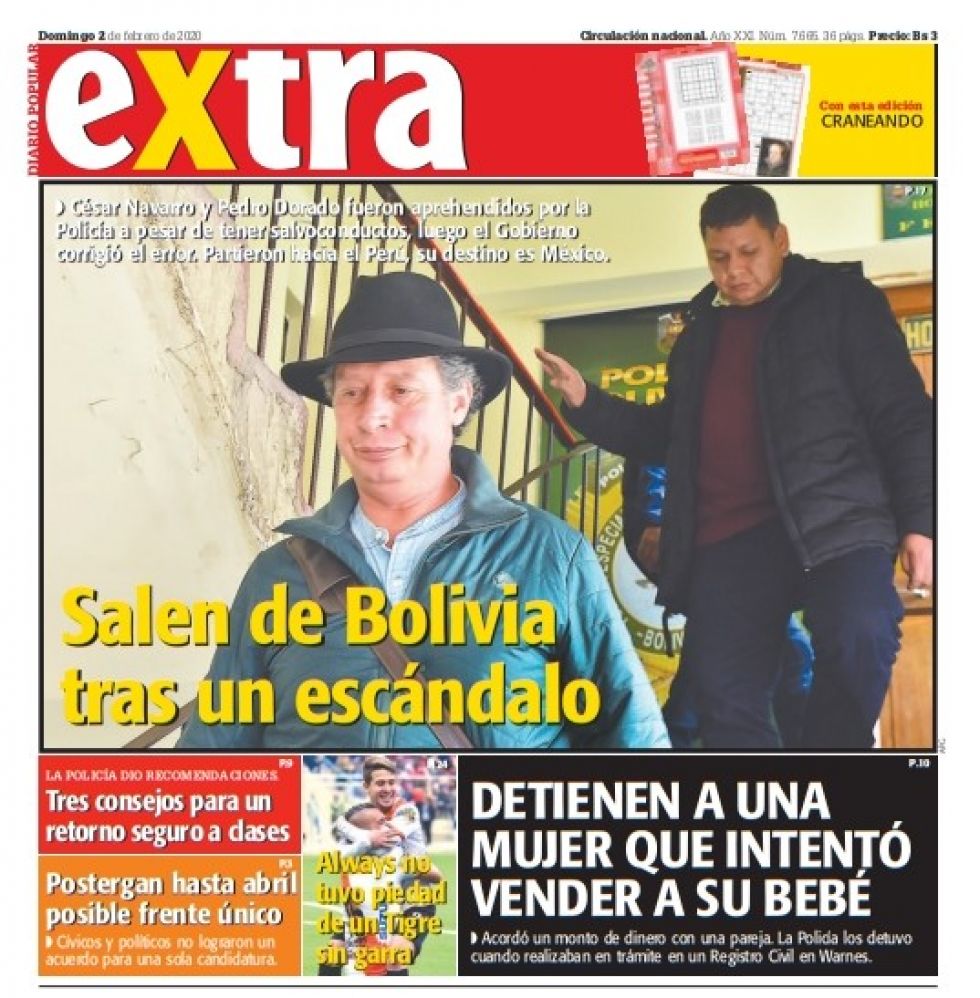 Extra, La Paz.
