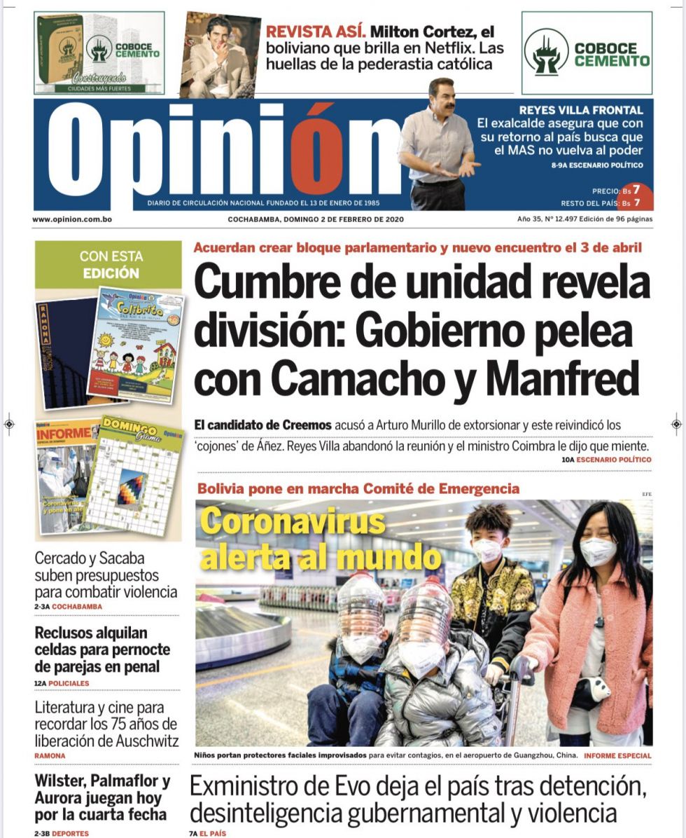 Opinión, Cochabamba.