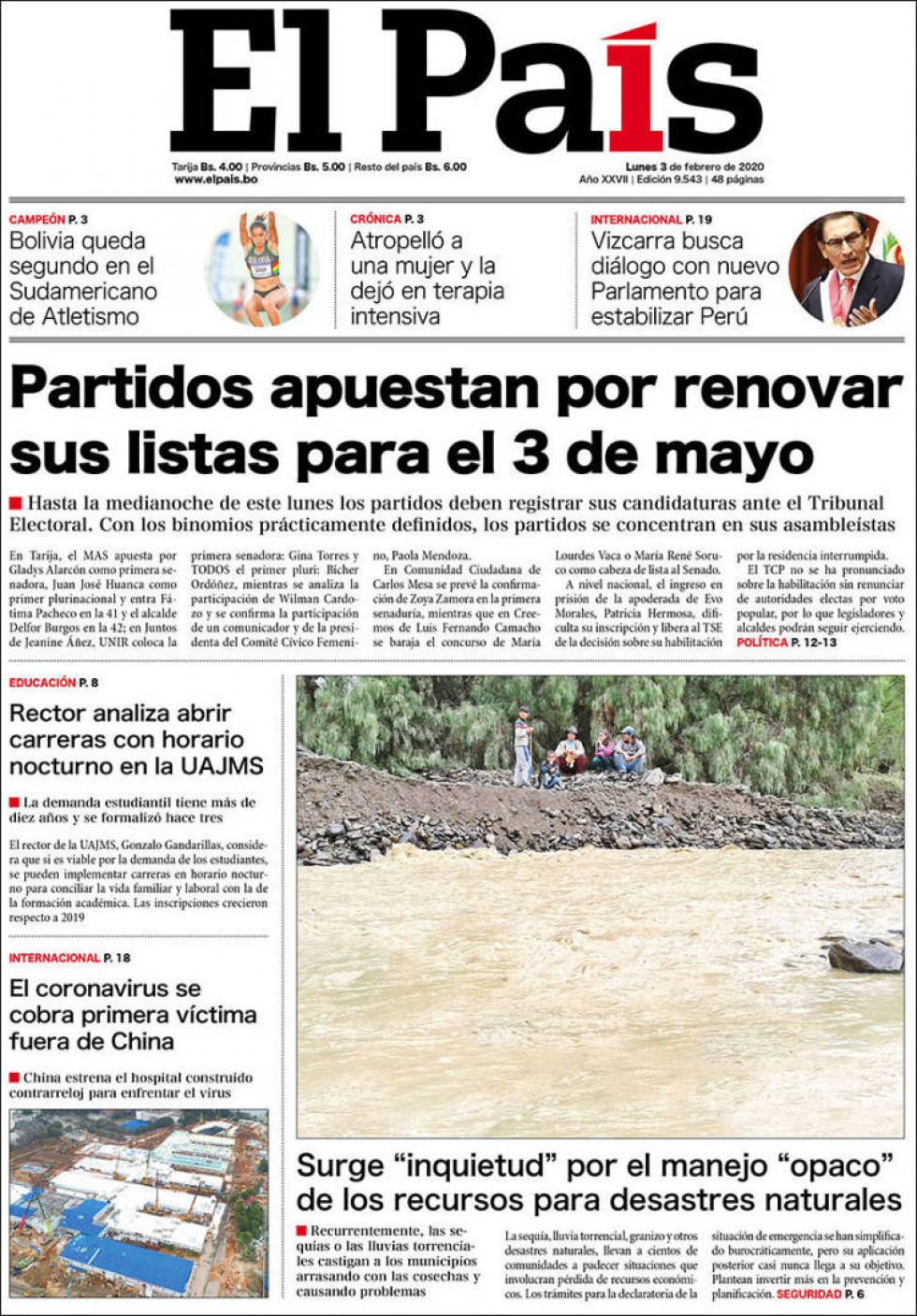 El País, Tarija.