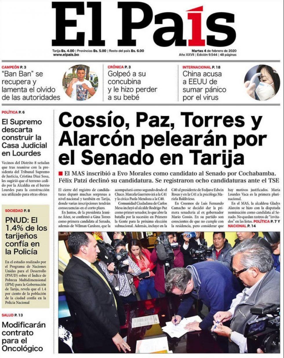 El País, Tarija.