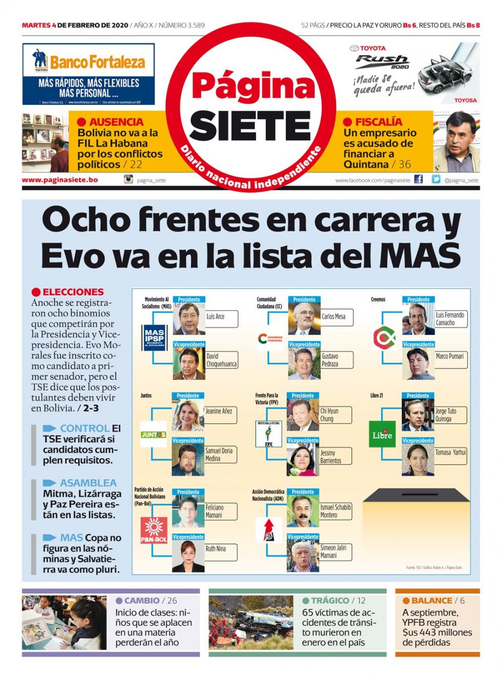 Página Siete, La Paz.