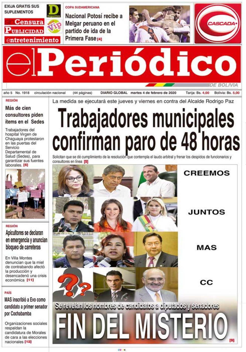 El Periódico, Tarija.