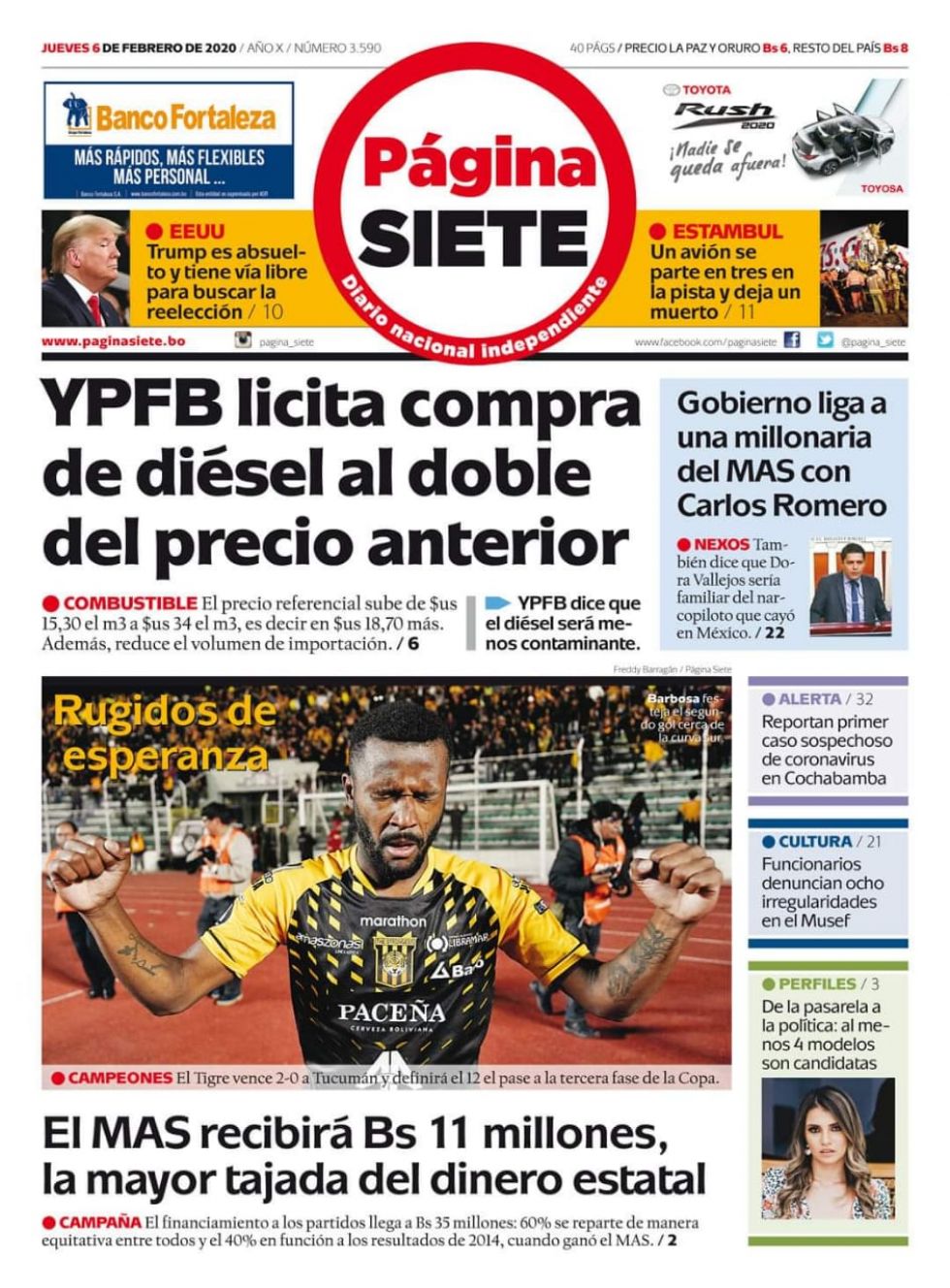 Página Siete, La Paz.
