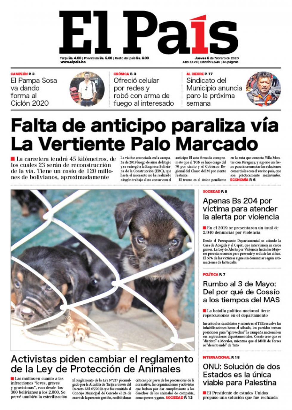 El País, Tarija.