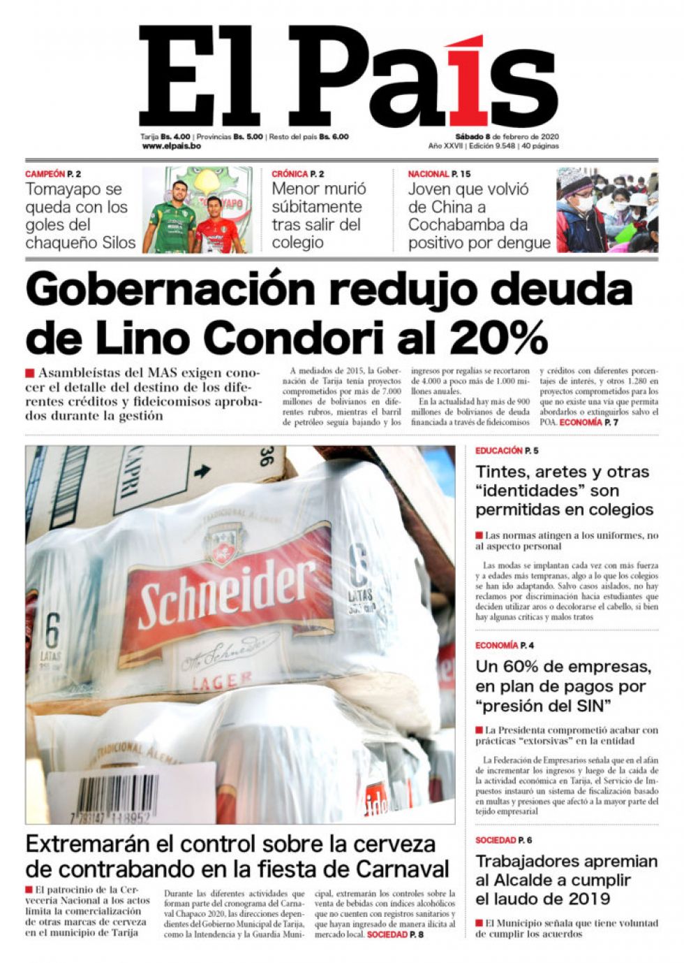 El País, Tarija.