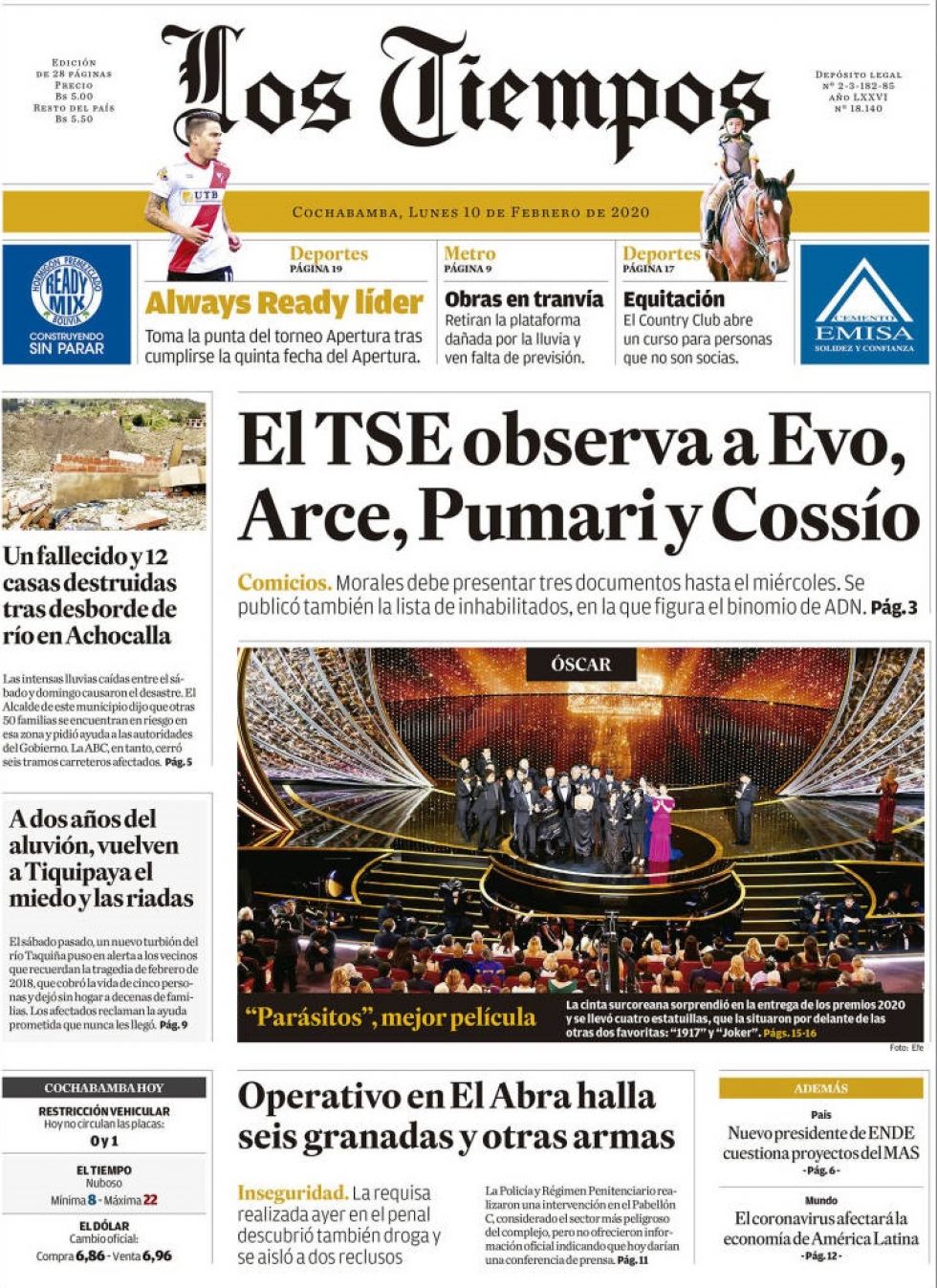 Los Tiempos, Cochabamba.