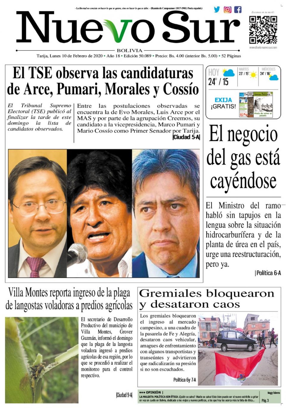 Nuevo Sur, Tarija.