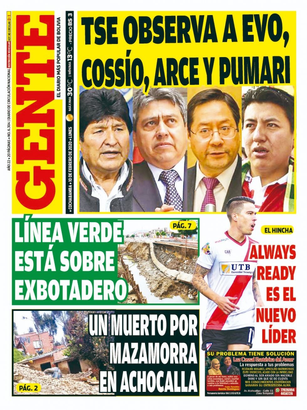 Gente, Cochabamba.