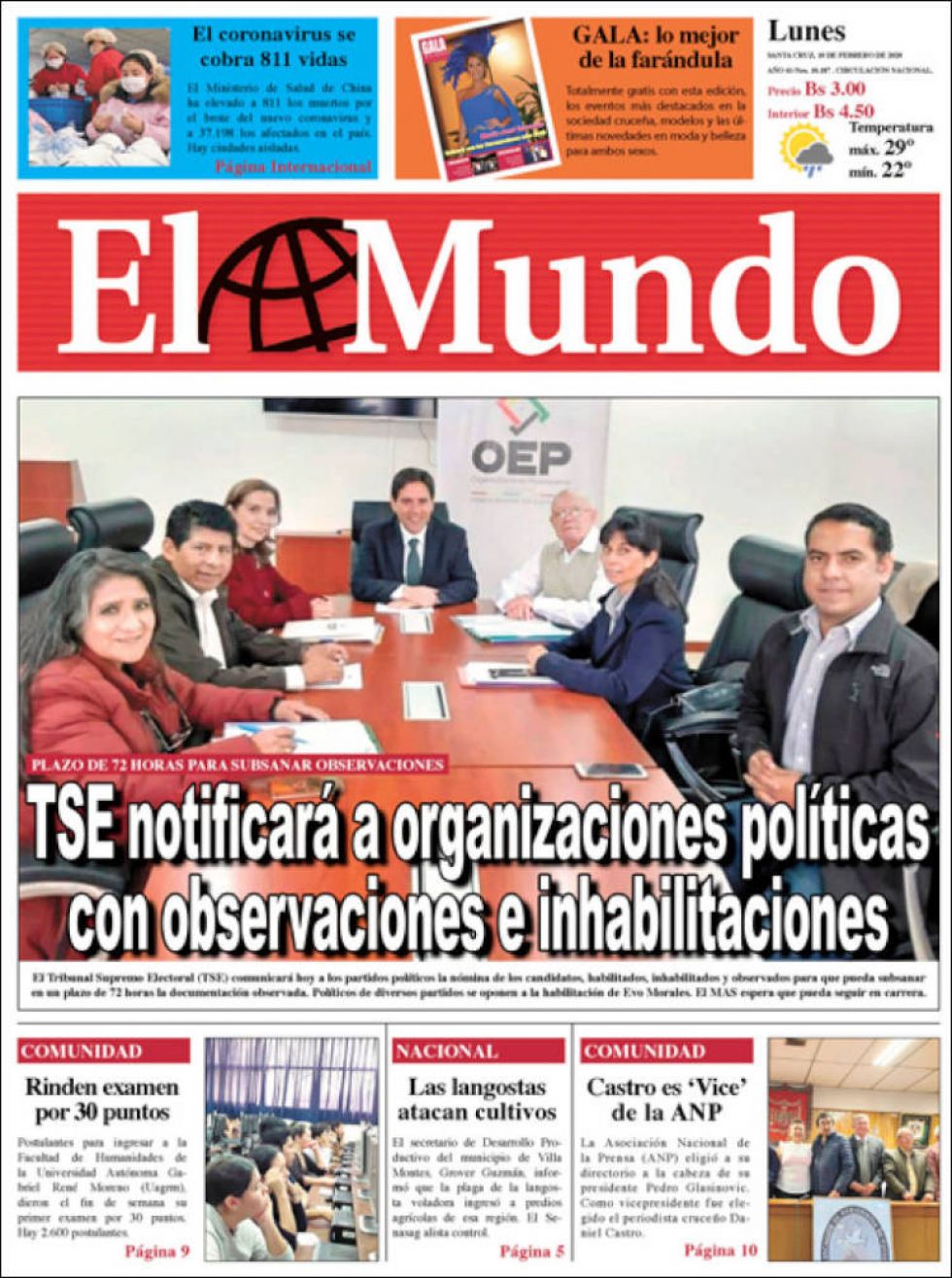El Mundo, Santa Cruz.