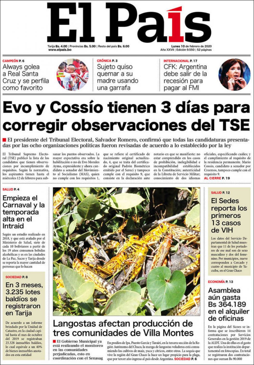 El País, Tarija.