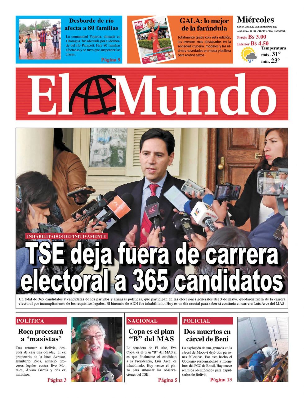 El Mundo, Santa Cruz.