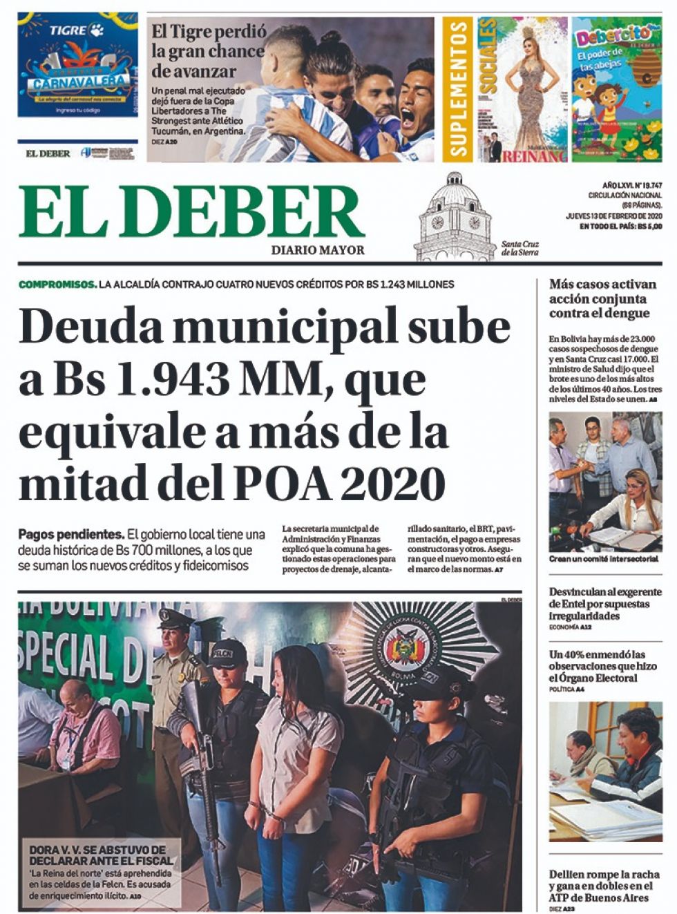 El Deber, Santa Cruz.